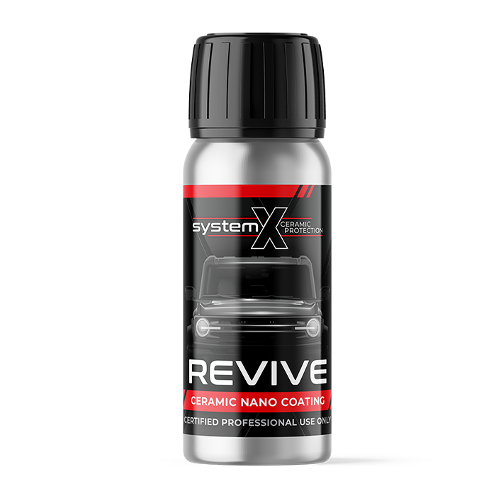 System X Revive ceramic nano coating bottle on a white background