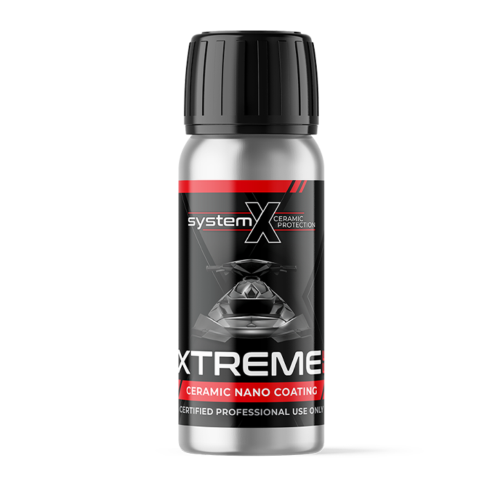 Bottle of System X Extreme Ceramic Nano Coating on a white background