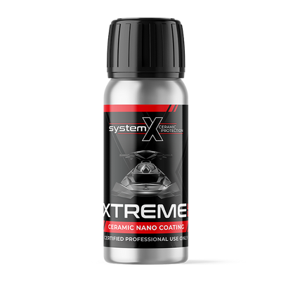 Bottle of System X Extreme Ceramic Nano Coating on a white background
